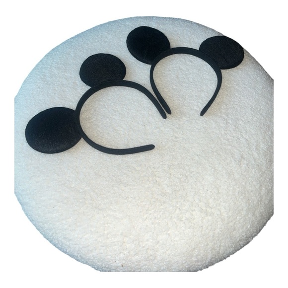 Black Mouse Ear Headbands (2) - Picture 3 of 7